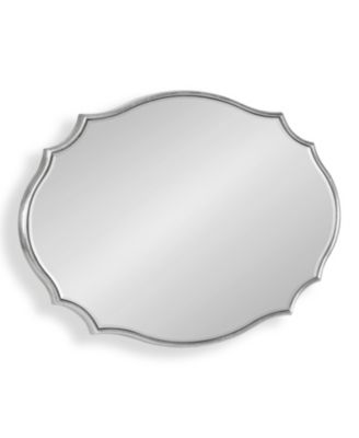 Leanna Scalloped Oval Wall Mirror 18 x 24, Living Room Decor, Oval Scallop Frame, Bathroom Mirror for Over Sink