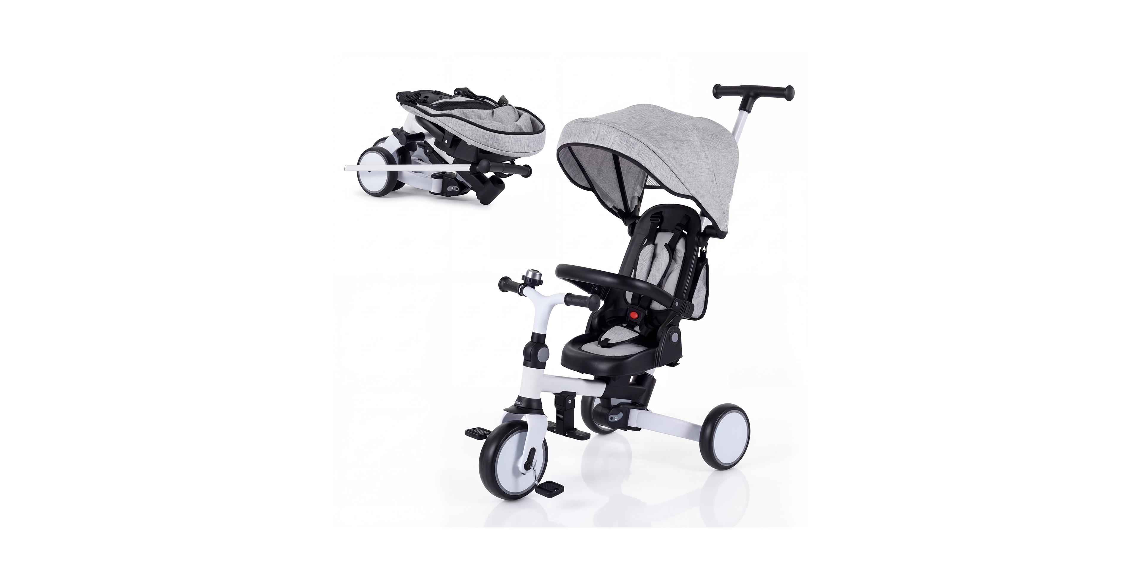 Sugift 8-in-1 Convertible Tricycle with Push Handle, 55 lbs Capacity, Ages 1-6