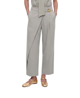 Women's Accessory Detail Straight Leg Trousers