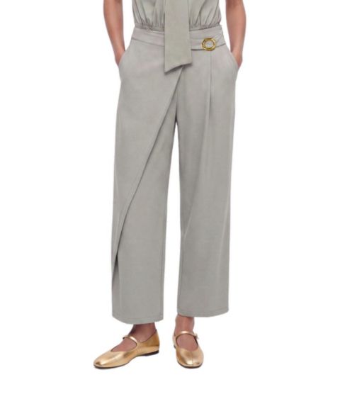 Женские брюки NOCTURNE Accessory Detail Straight Leg, цвет: Мятный зелёный