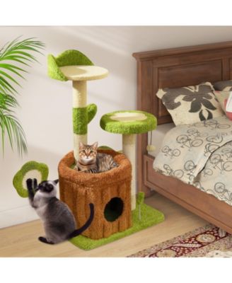 Cute Cat Tree Indoor Pet Jungle Activity Center