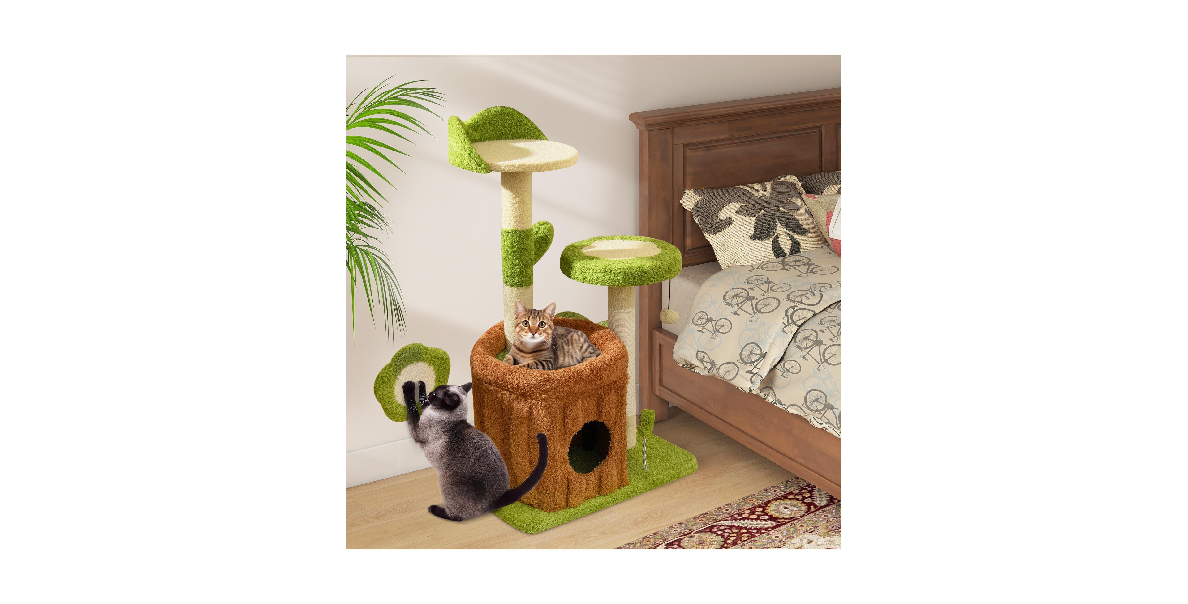 Zeny Cute Cat Tree Indoor Pet Jungle Activity Center