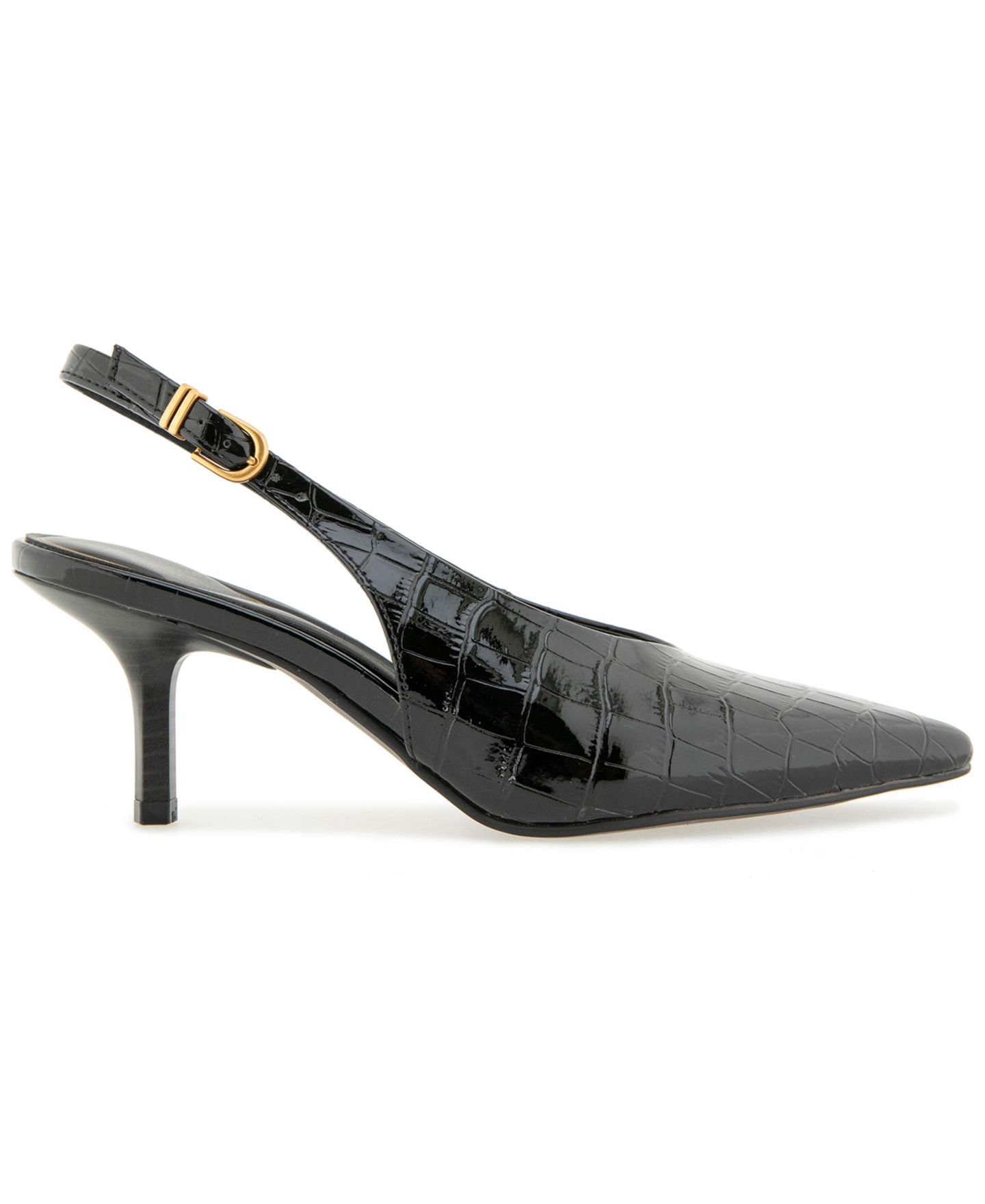 Женские туфли Kenneth Cole New York Ulysses Pointed Toe Slingback, цвет: Чёрный — фото 2