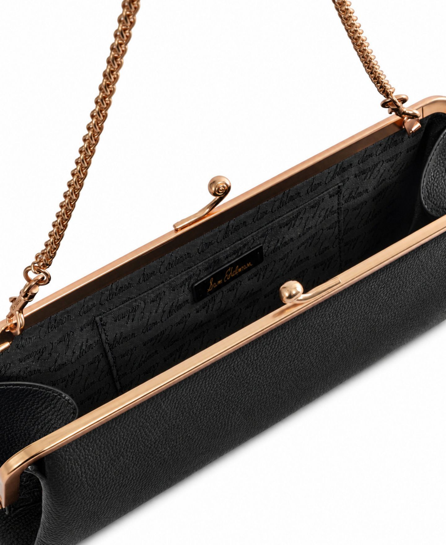 Женская сумка Sam Edelman Kiki Frame Shoulder Handbag, цвет: Чёрный — фото 4