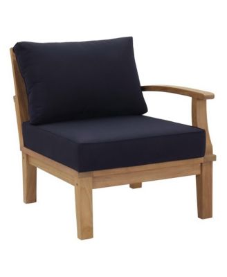 Marina Outdoor Teak Right-Facing Sofa