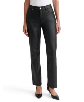 Women's Lexington Coated High-Waist Straight Denim Jeans