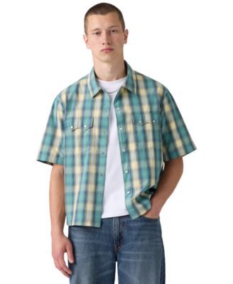 Men's Boxy Western Short-Sleeve Shirt