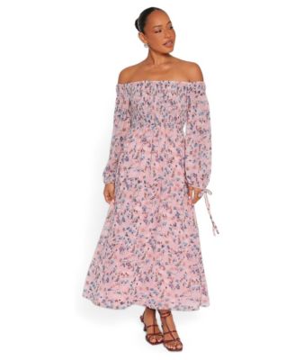 Women's Harlon Off-the-Shoulder Maxi Floral Dress