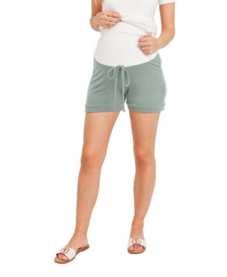 Maternity High-Rise Pull-On Terry Shorts, 3.5" Inseam