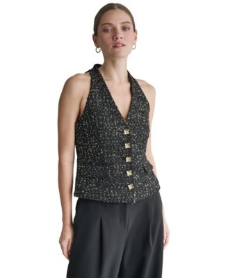 Women's Metallic Lined Vest
