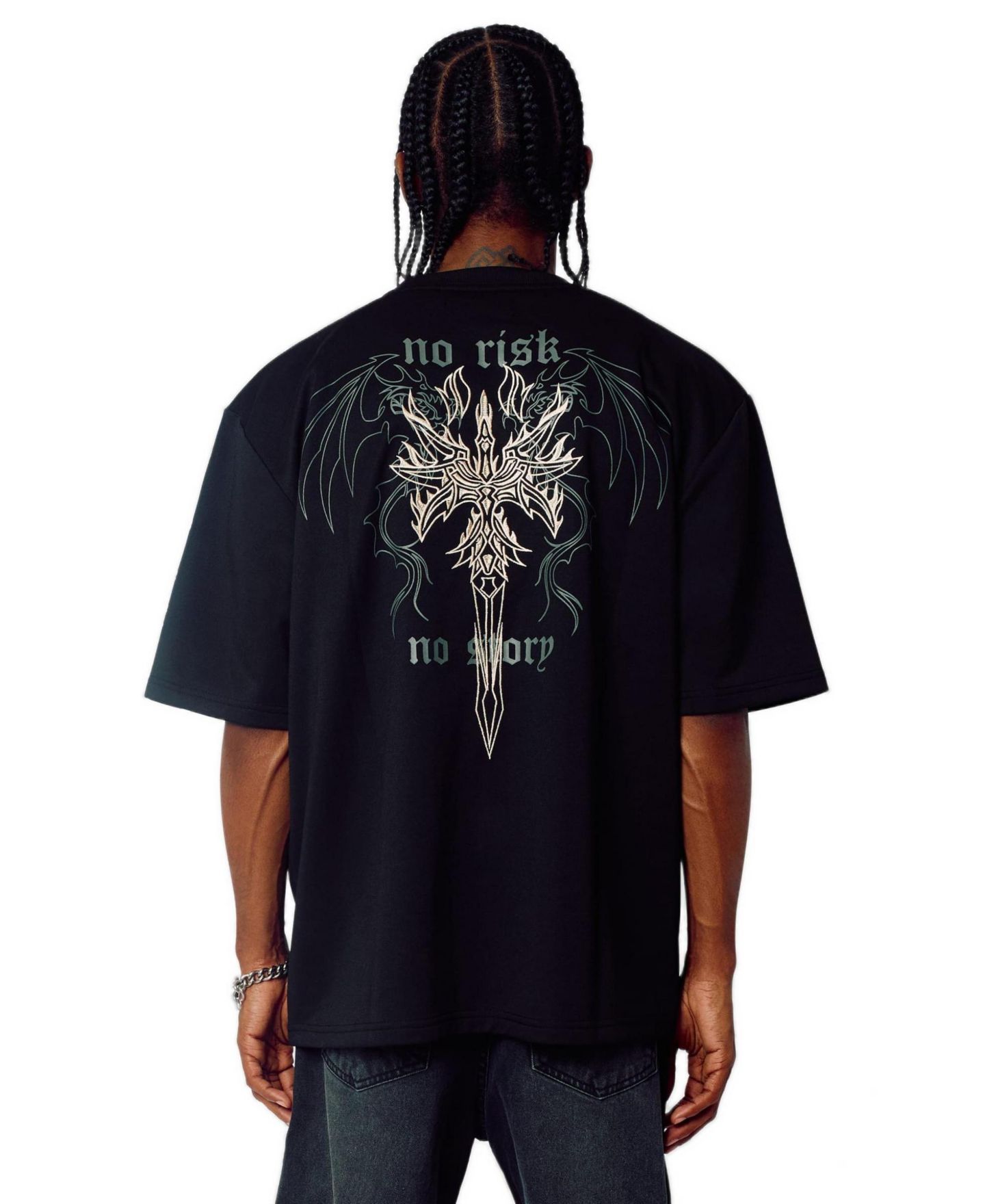 Мужская футболка Reason No Risk Interlock Embroidered Short Sleeve — фото 2