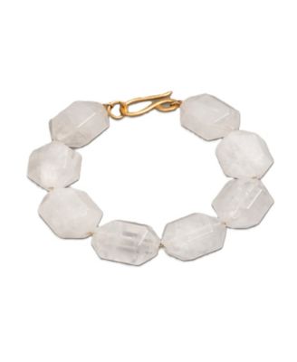 Gold-Tone Quartz Crystal Flex Bracelet