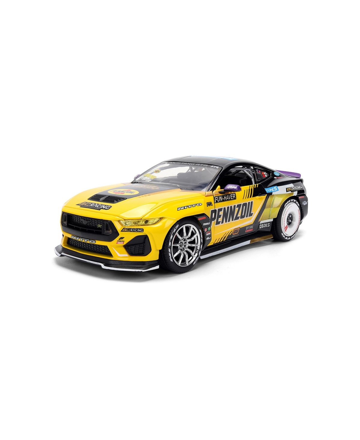 Jada 1/24 Scale Ford Mustang Rtr Formula Drift Pro Championship (2025) Rtr Vehicles with Lights Diecast Model Car - Assorted Pre-Pack
