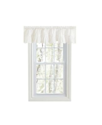 Classic Wide Solid Color Perma Press Ruffled Window Valance