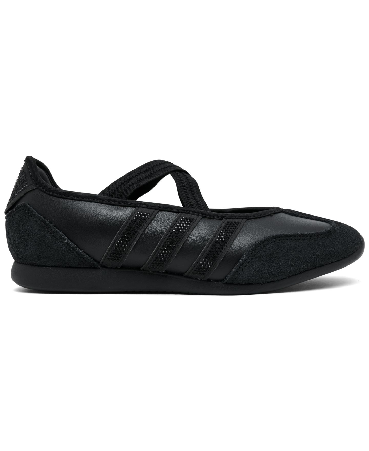 Женские балетки adidas Barreda Round-Toe Memory Foam Mary Jane, цвет: Чёрный — фото 2