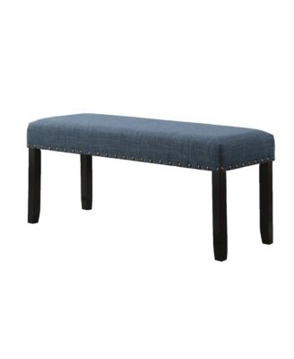Biony Fabric Dining Bench with Nailhead Trim