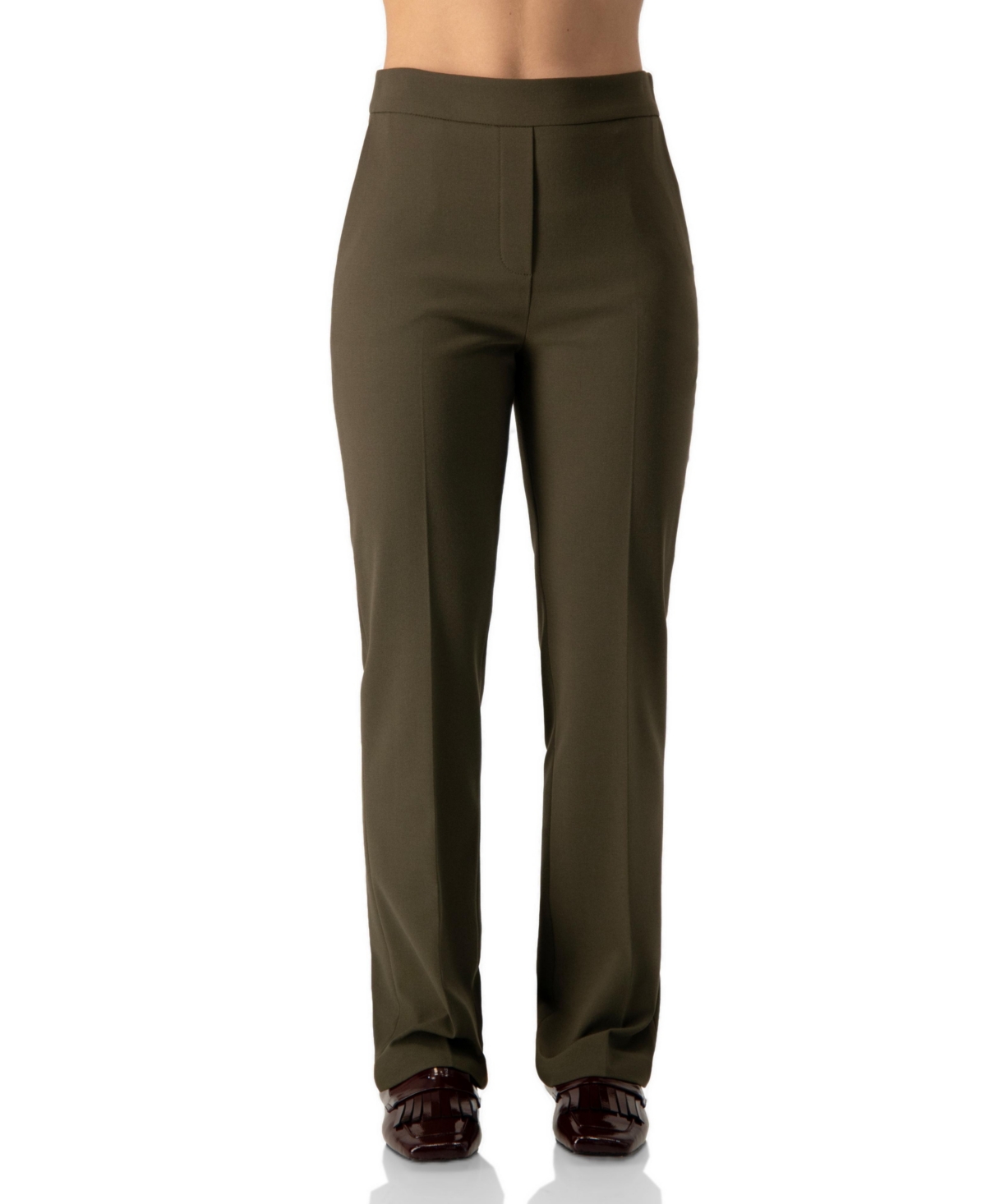 Ivonne Women's High-Waist Bootcut Tailored Trousers