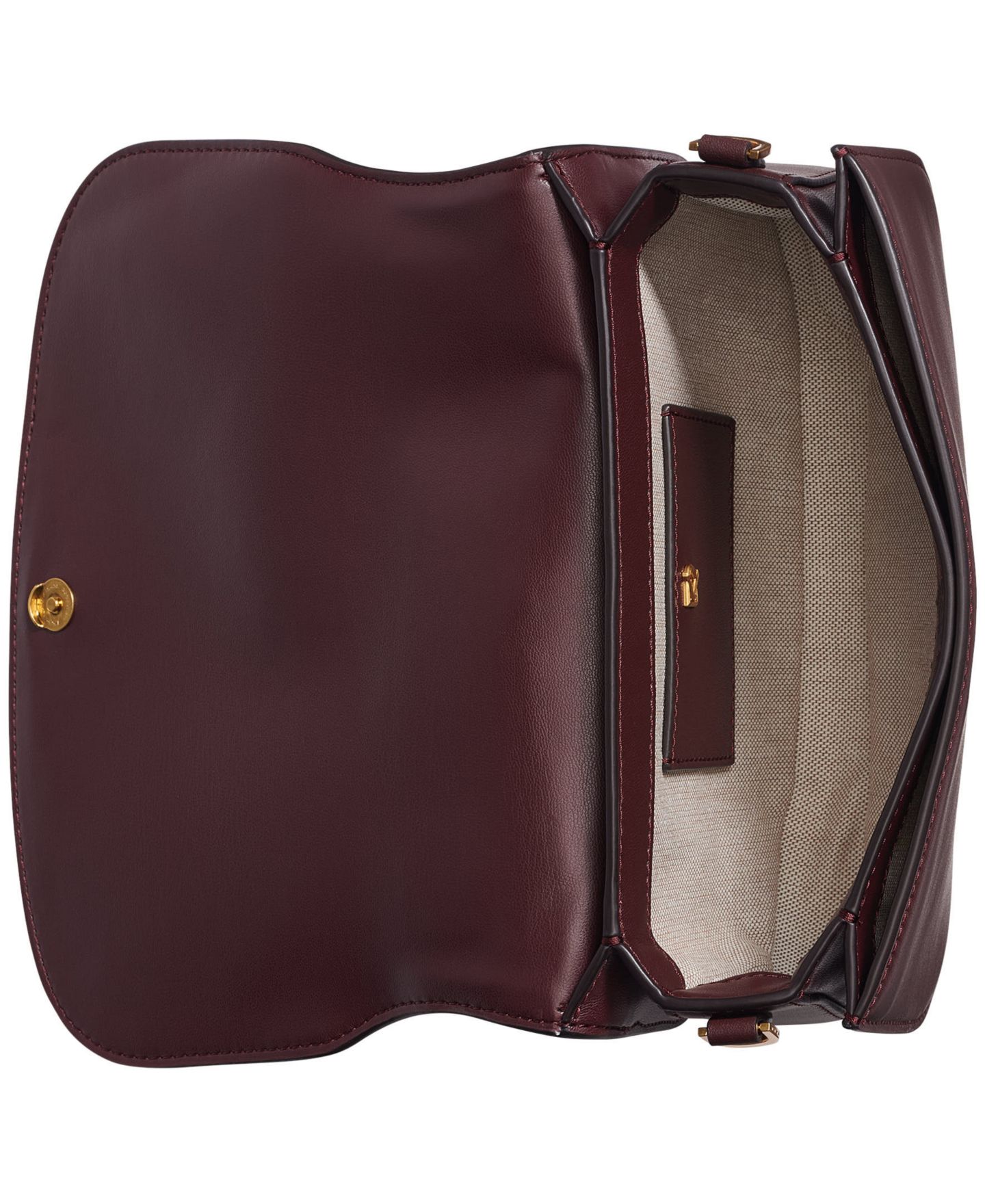 Женская сумка Donna Karan New York Madras Small Leather Crossbody, цвет: Чёрный вишнёвый — фото 4