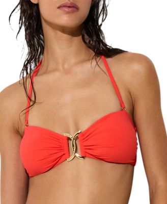 Women's Johannah Halter Self-Tie Adjustable Bandeau Bikini Top