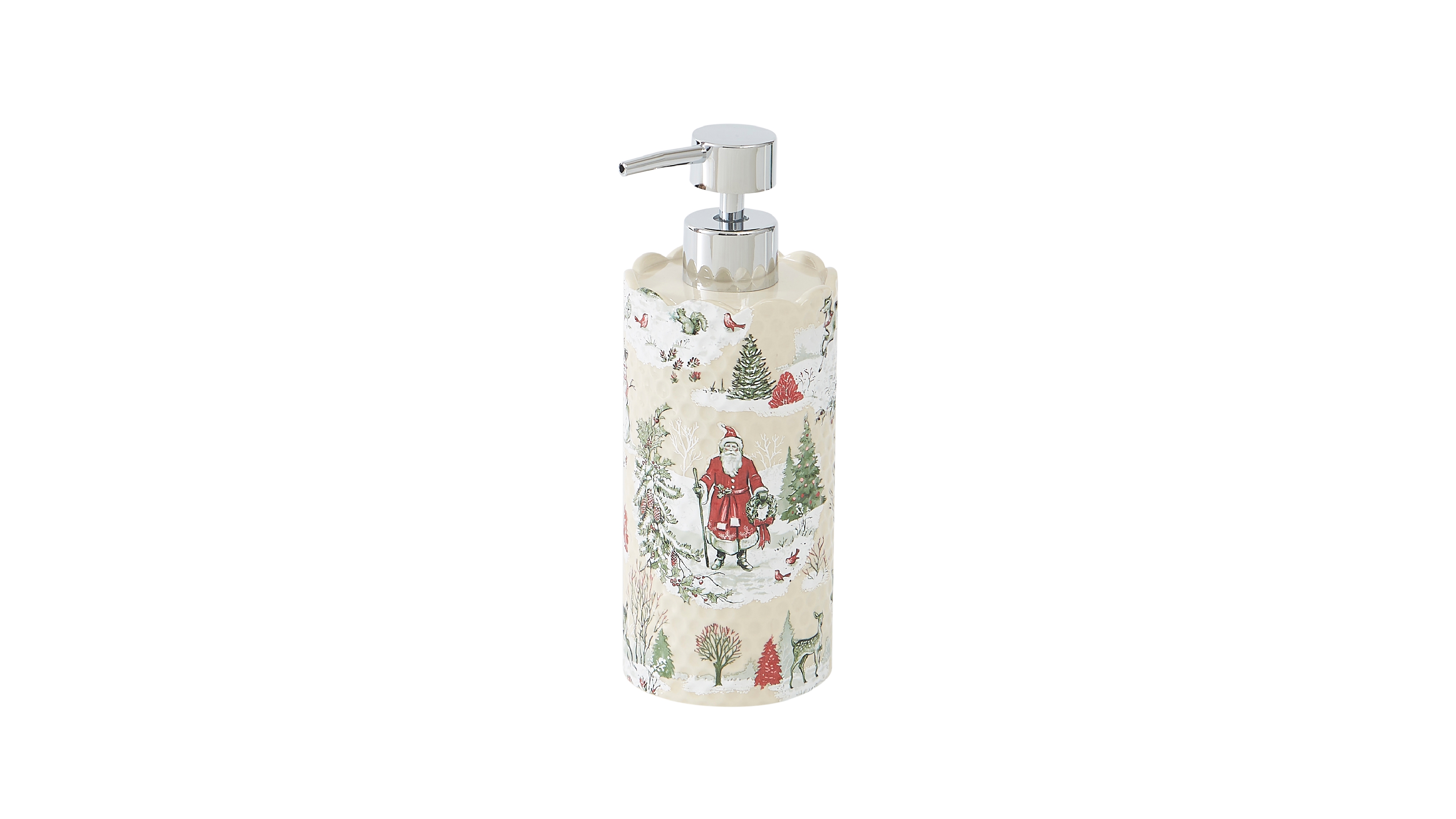 Avanti Yuletide Ceramic Lotion Dispenser