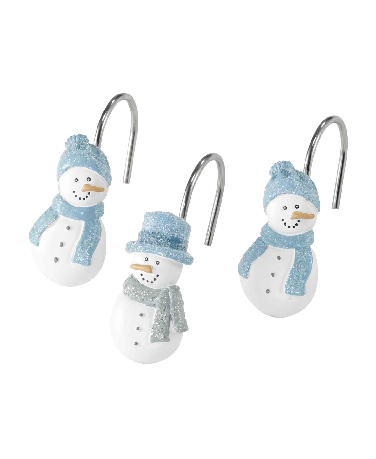 Avanti Frosty Friends 12-Piece Resin Shower Hook Set