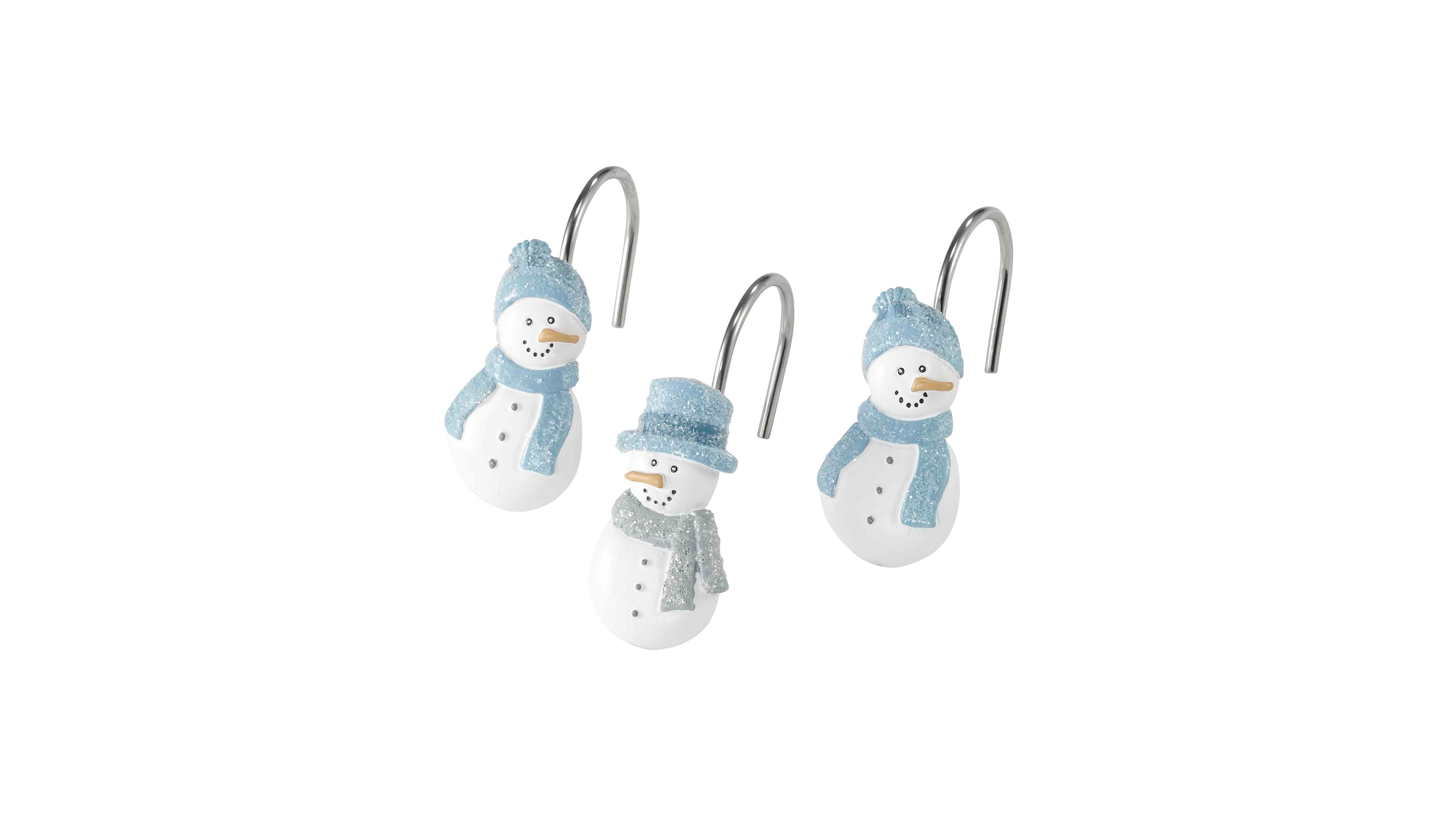 Avanti Frosty Friends 12-Piece Resin Shower Hook Set
