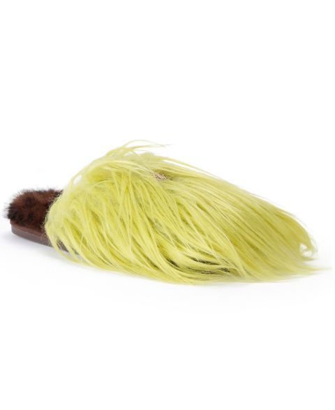 Женские домашние тапочки Kurt Geiger London Kensington без застёжки, цвет: Зелёный