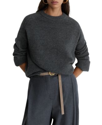 Women's Riley Crewneck Loose-Fit Raglan Sleeves Sweater