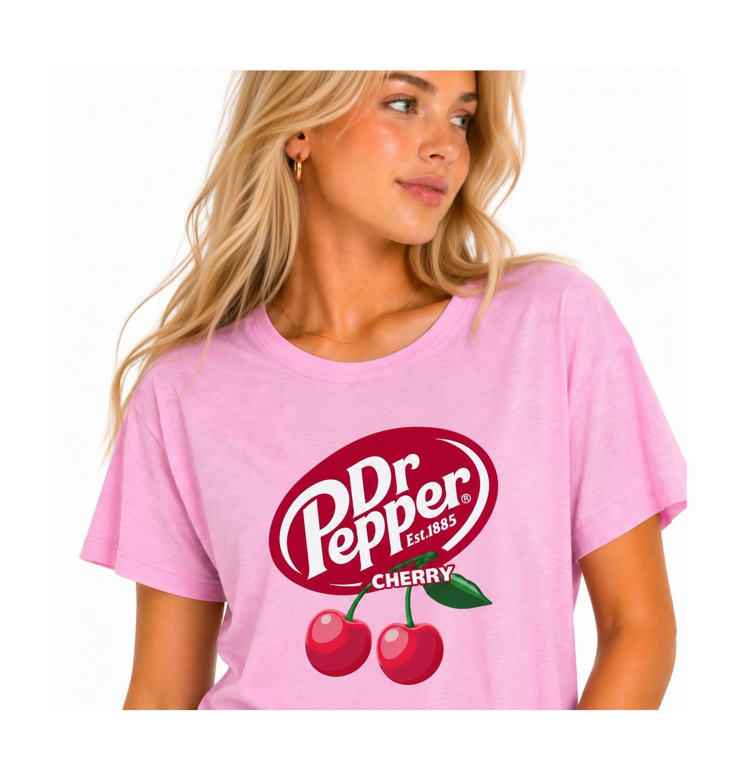 Женская футболка Grayson Threads, The Label Juniors' Dr Pepper Cherry Retro Graphic, цвет: Светлый фиолетовый — фото 3