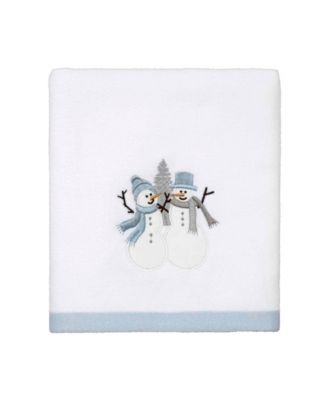Frosty Friends Cotton Velour Hand Towel, 28" x 16"