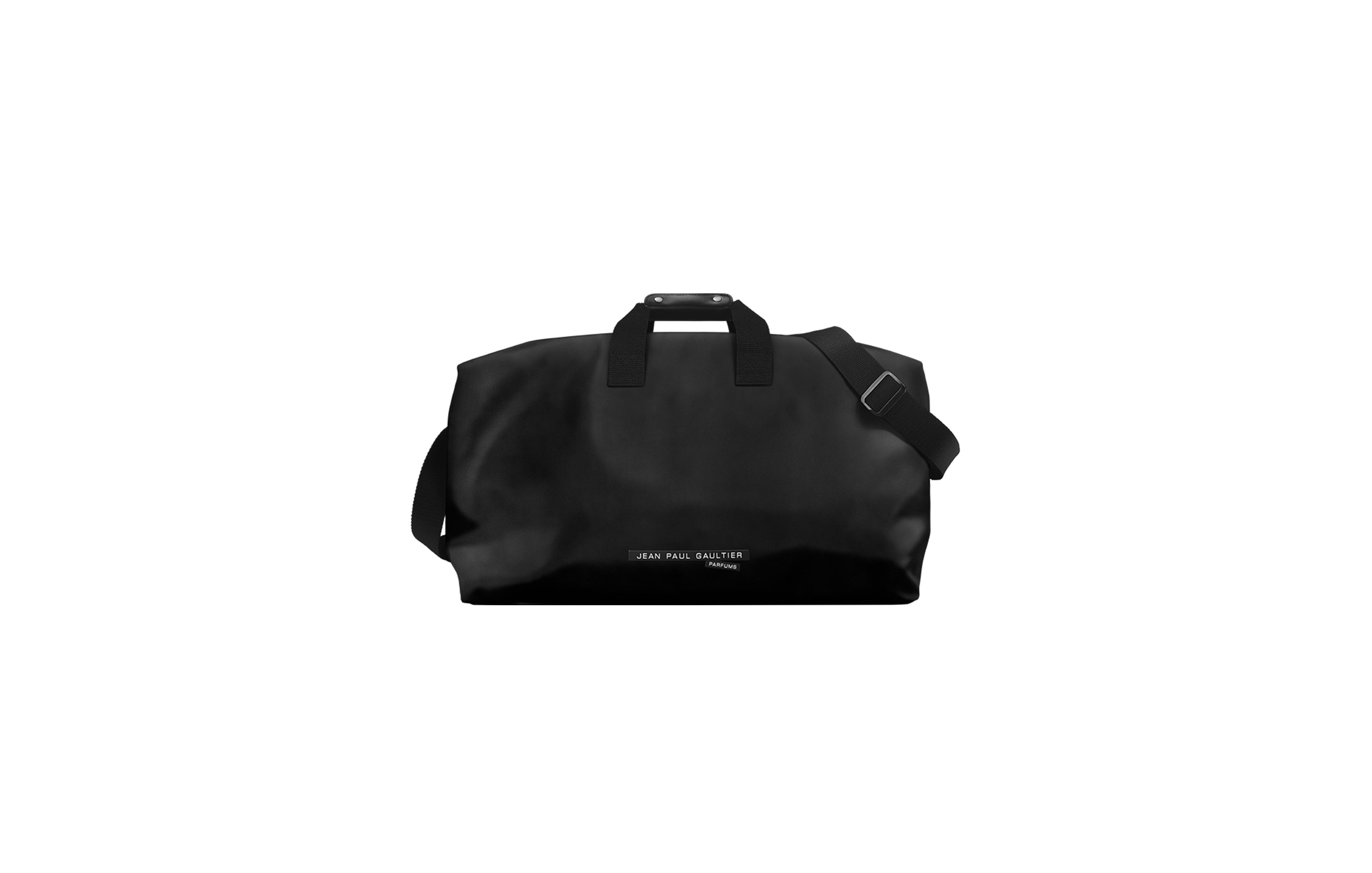 Free Black Jean Paul Gaultier Duffle Bag with any $132 Jean Paul Gaultier men's fragrance and/or body collection purchase.