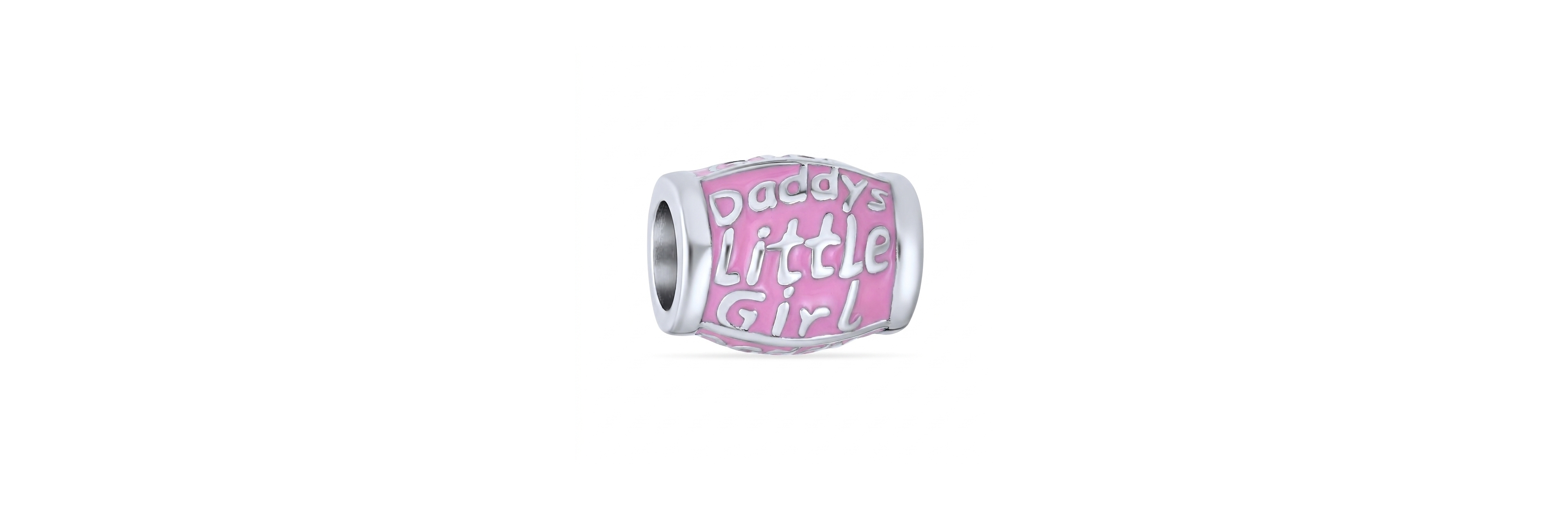 Bling Jewelry Women's "Daddy's Little Girl" Word Sterling Silver Charm
