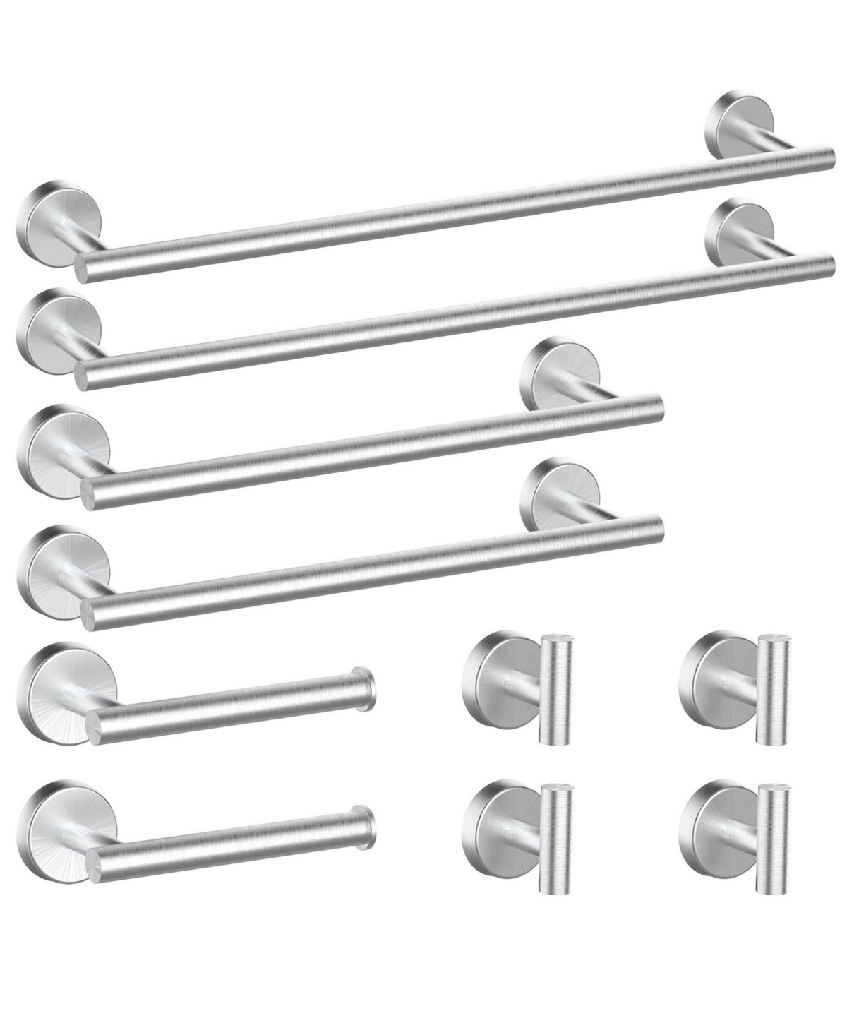 Cyqbd 10 Bathroom Hardware Set Towel Bar Robe Hook Toilet Paper Holder Wall Mounted