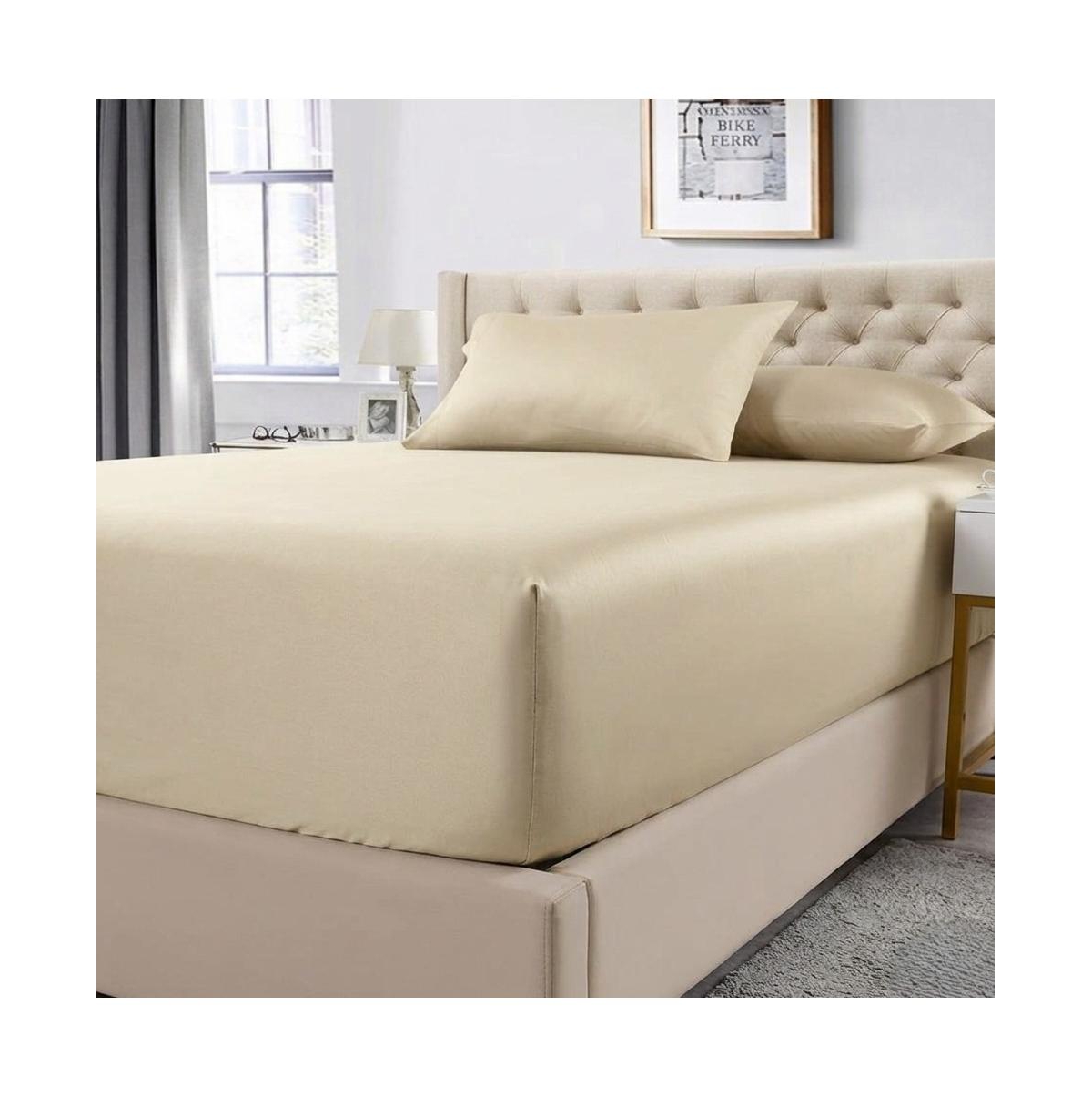 Low Profile Fitted Sheet (7-10 Inches) 100% Cotton Sateen Usa, Full - Linen