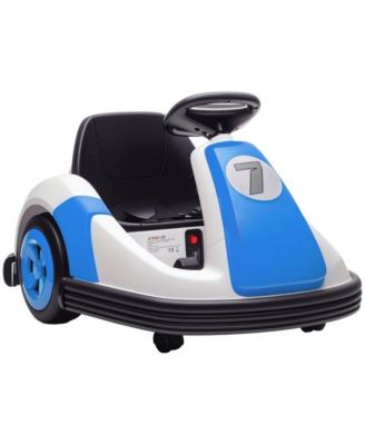 6V Electric Bumper Car with 360-Degree Spin, Dual Motors & Safety Belt, 66 lb Capacity, Ages 3-7 Years