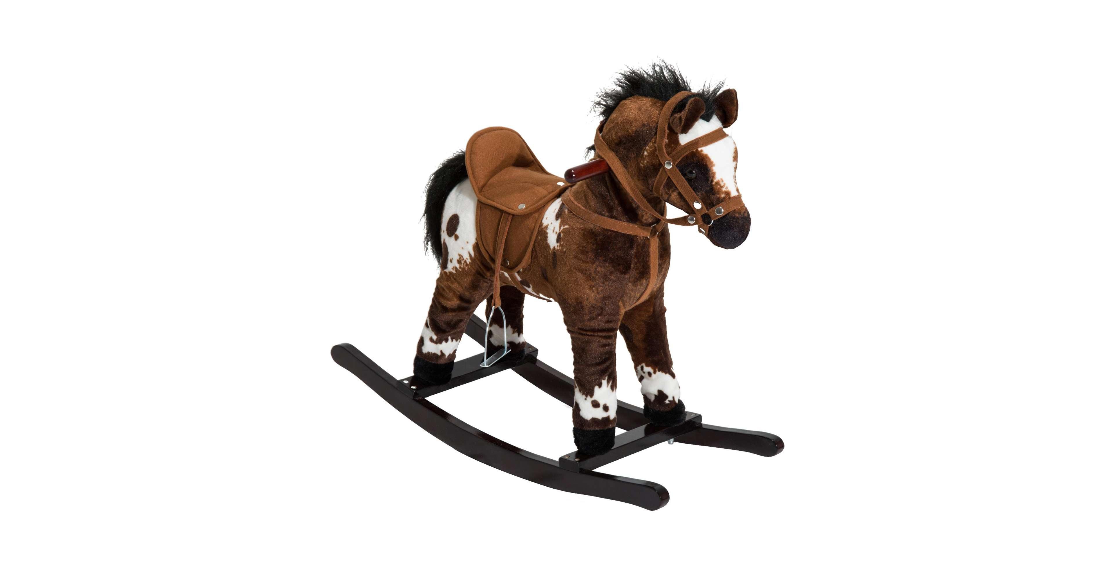 Sevorley Plush Rocking Horse with Realistic Galloping Sounds, Ages 3+