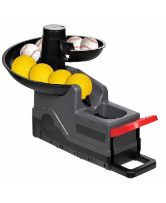 2 in 1 Baseball Softball Toss Machine Adjustable Speed Foot Operated Training Set