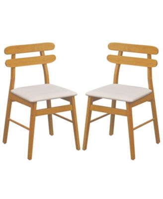 Upholstered Dining Chairs Set of 2, Dining Chairs with Padded Seat