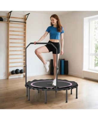 Exercise Trampoline Steel, PP Construction, 5-level adjustable T-shaped handle with foam