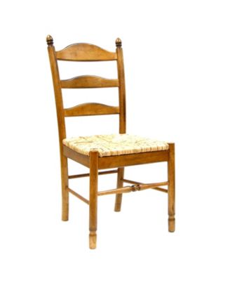 1-Piece Wood Ladder Back Dining Side Chair