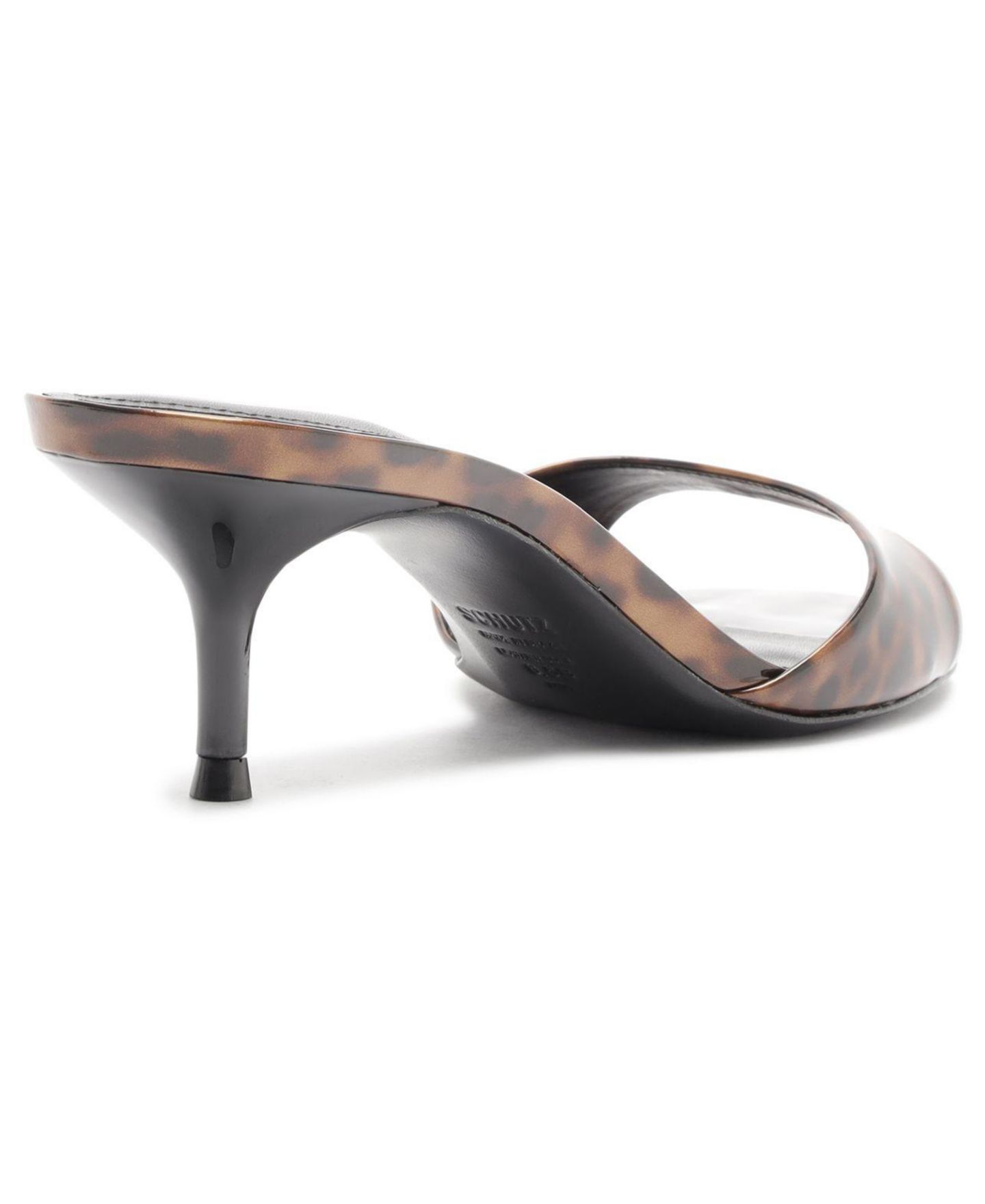 Женские сандалии Schutz Sally Mid Round Toe Kitten Heel Leather, цвет: С принтом — фото 6