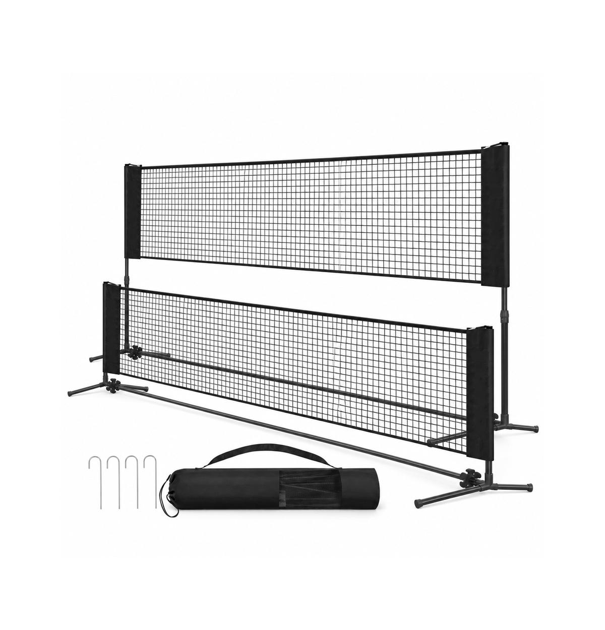 Mecale 13 ft Portable Badminton Net with Adjustable Height and Carry Bag