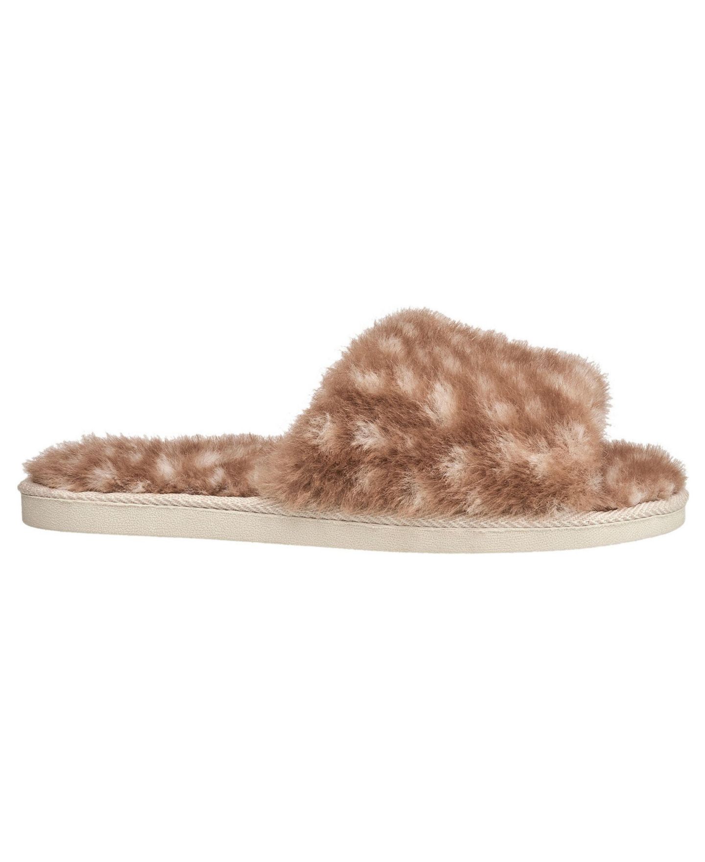 Женские тапочки Thalia Sodi Deer Faux Fur Slipper, цвет: Коричневый белый — фото 2