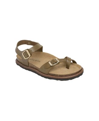 Women's Contoured Leather Clog Mule Sandals