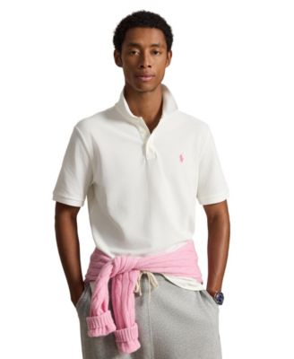 Men's Pink Pony Stretch Mesh Polo Shirt
