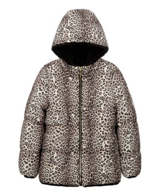 Toddler Girls 2T-4T Reversible Heavyweight Cinched Puffer