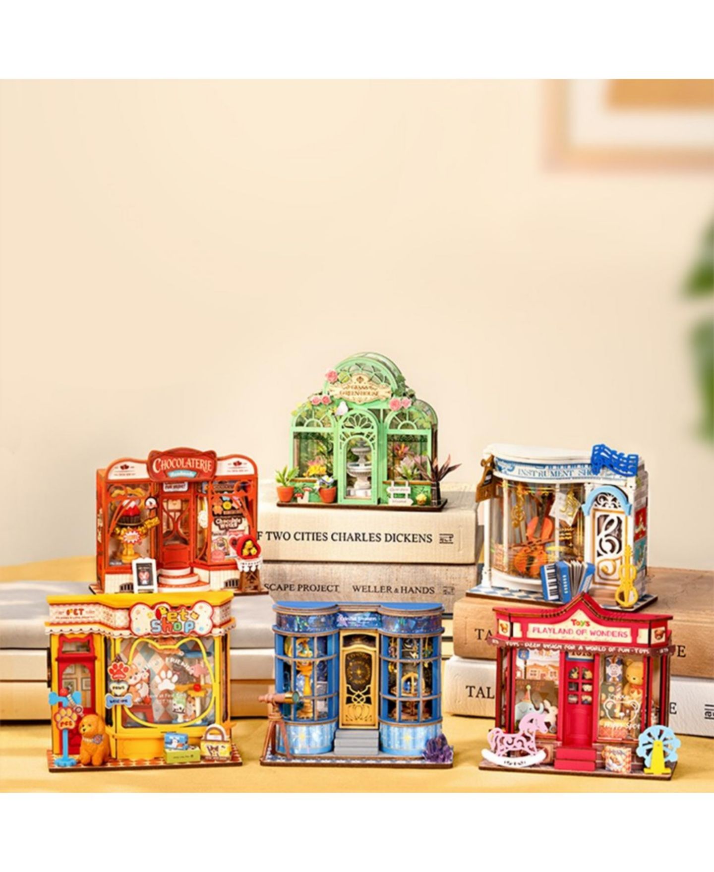 Детский конструктор Robotime Whimsy Toy Shop 3D Wooden Puzzle Building Set, Ages 14+ — фото 6