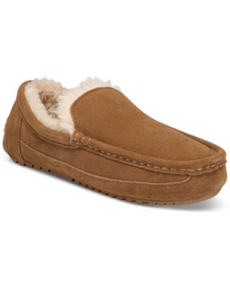Men's Genuine Suede Moccasin Slippers