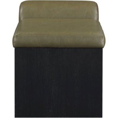 Delphine Faux Leather Upholstered Bench