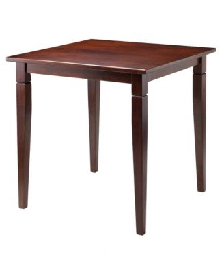 Square Dining Table, Routed Edge, Tapered Legs